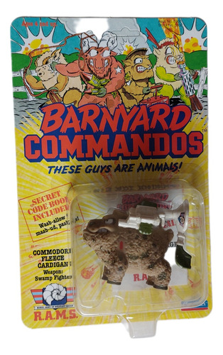 Barnyard Commandos. Commodore Fleece Cardigan Playmates 1989