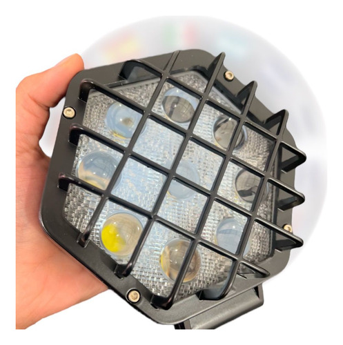 Par De Faros De Led 12v Con 9 Hiperleds Alta Potencia