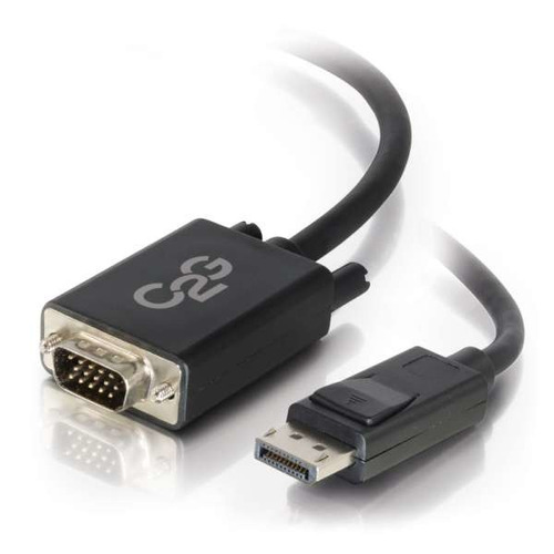 Cable Adaptador Activo C2g 6ft Displayport A Vga M/m, Negro