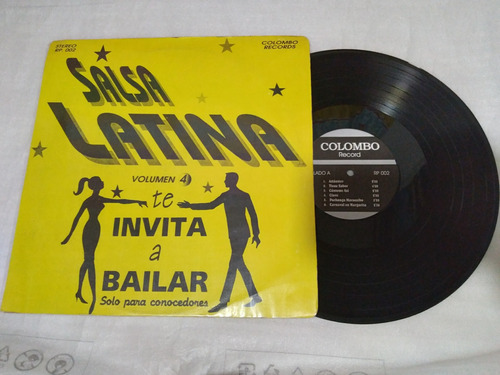 Lp Vinilo Salsa Latina Volumen 4 Colombo Récord 1995