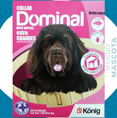 Collar Dominal Anti Pulgas Y Garrapatas Raza Extra Grande