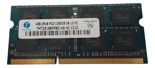 Memória Notebook Ddr3 4gb Tmt251s6fr8c-h9 Teikon 2rx8 10600s (Usado)