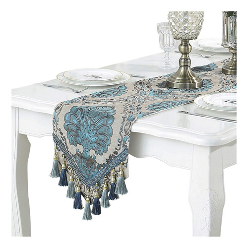 Camino De Mesa Moderno De Lujo Jacquard Floral Dresser Bufan