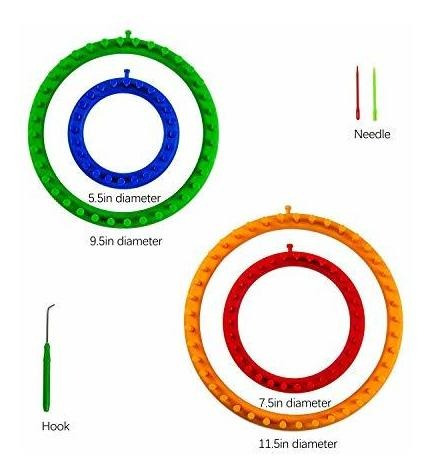 Textil Kit Tejer Largo Redondo Aguja Gancho Hacer