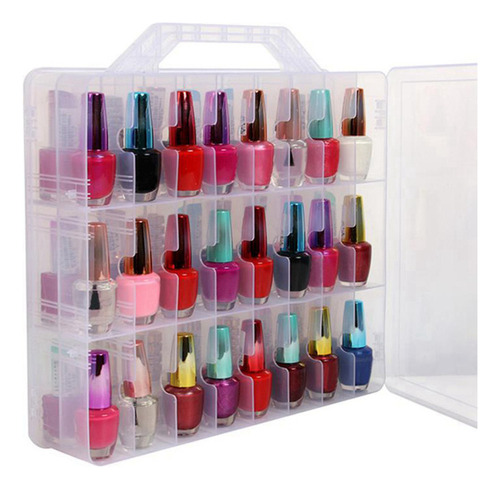 Nuevo Organizador De Esmalte De Uñas Transparente Portátil