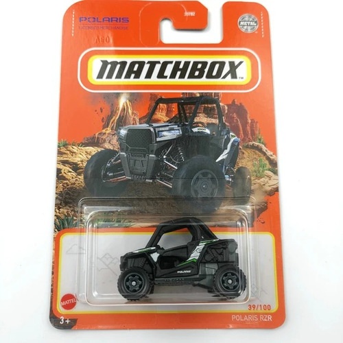 Matchbox Cuatrimoto Polaris Rzr Original Mattel + Obsequio 