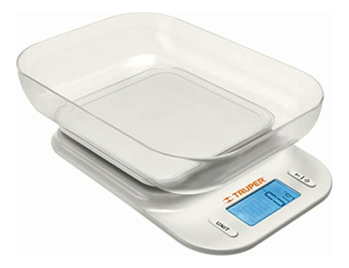 Truper Base-5t, Báscula Digital Con Tazón Para Cocina 5kg