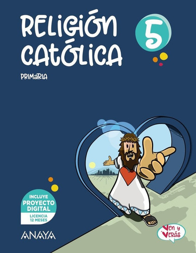 Religion Catolica 5., De Lorente Perez, Jesus Mario. Editorial Anaya Educación, Tapa Blanda En Español