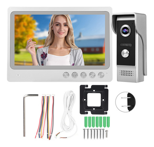 Kit De Videoportero Tfl Lcd Wifi De 9 Pulgadas Ip65