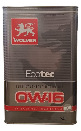 Wolver Ecotec 0w16 X 4l