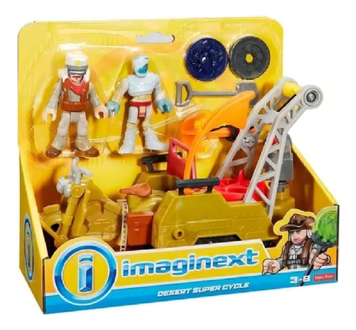 Juguete Imaginext Super Moto Desert Fisher Price, color naranja claro