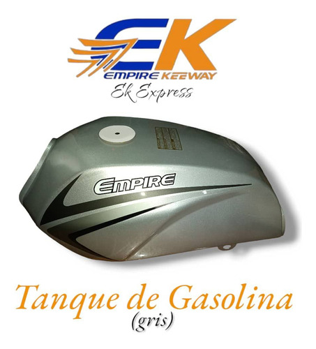 Tanque De Gasolina Gris/plata De Moto Ek Express Empire