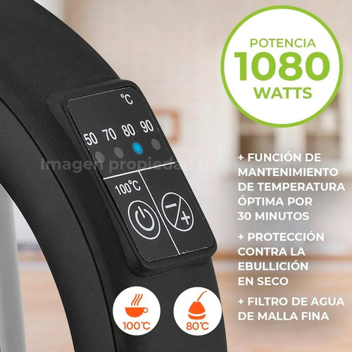 Pava Eléctrica Smart-tek 1,7 L Digital Sd2035a Envio Gratis