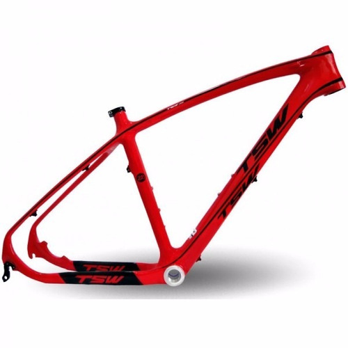 Quadro Tsw Pro Race Carbon Aro 27,5 Mtb Xc Tam 19 Vermelho