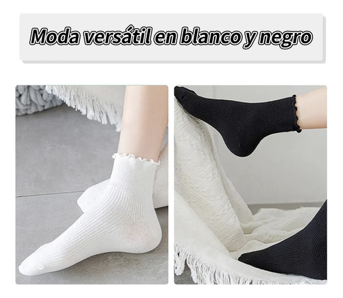 6 Pares Calcetines Mujer Calcetas Largas Moda Tines Dama