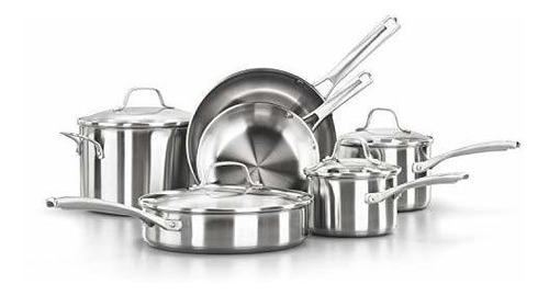 Calphalon Classic Stainless Steel Pots And Pans, (10-piece|