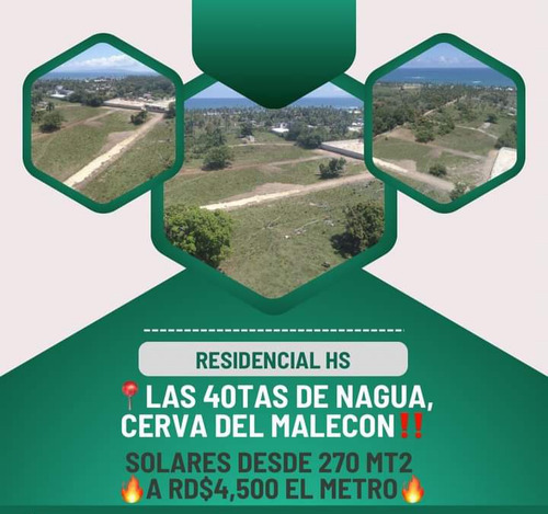 Se Vende Solares Cerca Del Malecon De Nagua