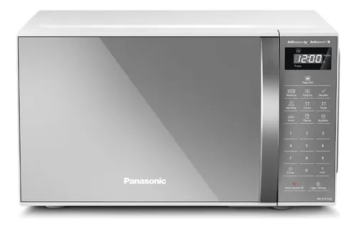 Microondas Panasonic Nn-st27lwru 21L Branco Espelhado Tecnologia Pega Fácil