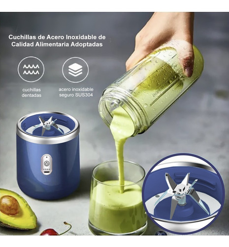 Mini Licuadora Portátil Procesador 400ml Alta Calidad
