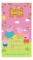 Comprar Convite Virtual Aniversário Infantil Peppa Pig 706