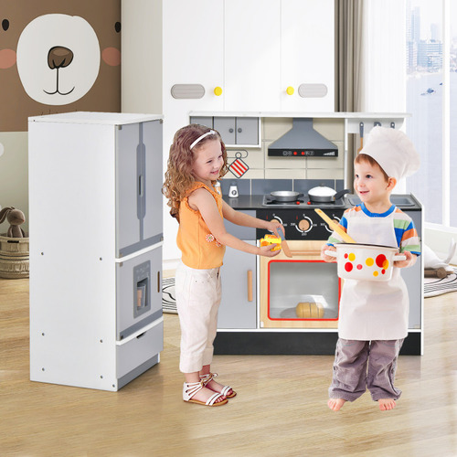 Cocina De Juguete P/ Niños Con Campana Y Refrigerador Gpl