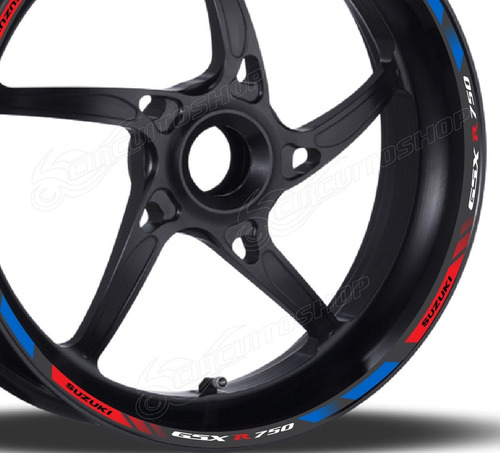 Friso Adesivo Refletivo D13 Roda Moto Suzuki Gsx R 750 Srad