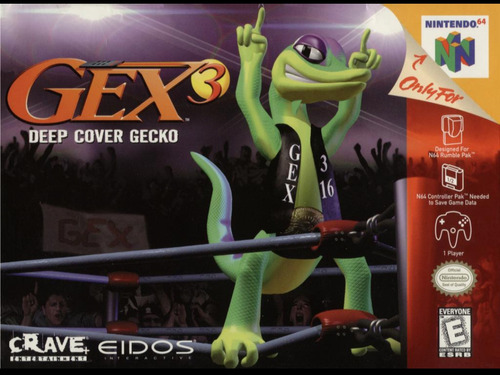 Gex 3: Deep Cover Gecko - Eidos - Nintendo 64 - Pinky Games 