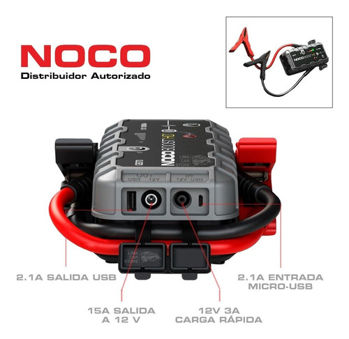 Arrancador Portatil Bateria Auto Noco Booster Gb70 Jumper 
