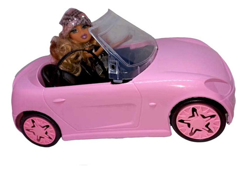 Auto Convertible De Princesas Para Muñecas Para Decorar Color Rosa claro