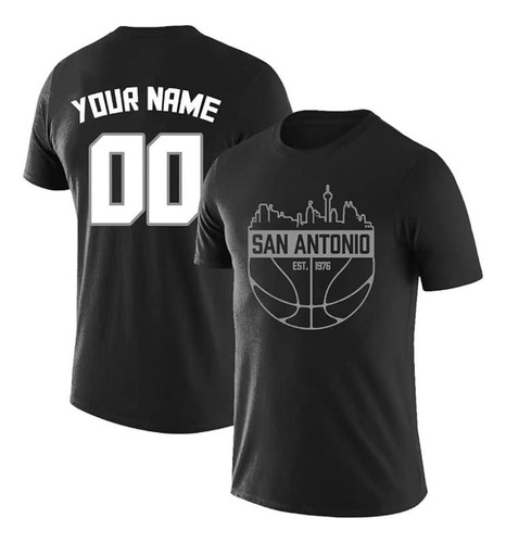 Camiseta San Antonio Basket, Playera Spurs Tiros