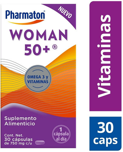 Suplemento Alimenticio Pharmaton Woman 50+ 30 Cápsulas 750mg