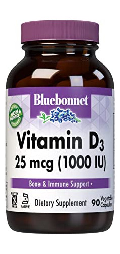 Nutrición De Bluebonnet Vitamina D3 1000 Iu, Ayuda En W452t