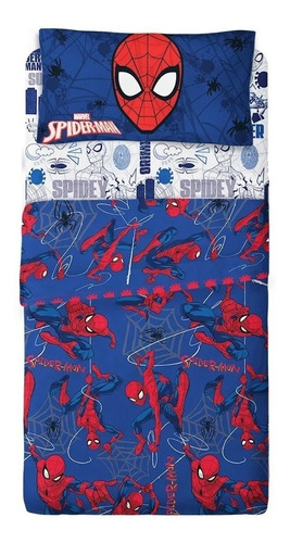 Juego De Sabanas Piñata 1 1/2 Plaza Spider Man Ultra Soft