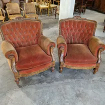 Comprar Galli Antiguo Par 2 Sillones Living Francés Luis Xvi