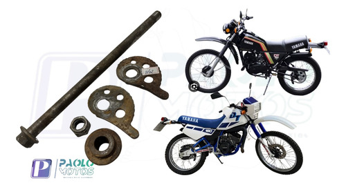Eixo Da Roda Traseira Dt180 Dt180n Com Buchas E Regulagem