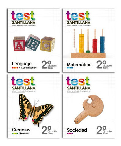 Kit Test 2 Básico (textos: Lenguaje, Matematicas, Ciencias