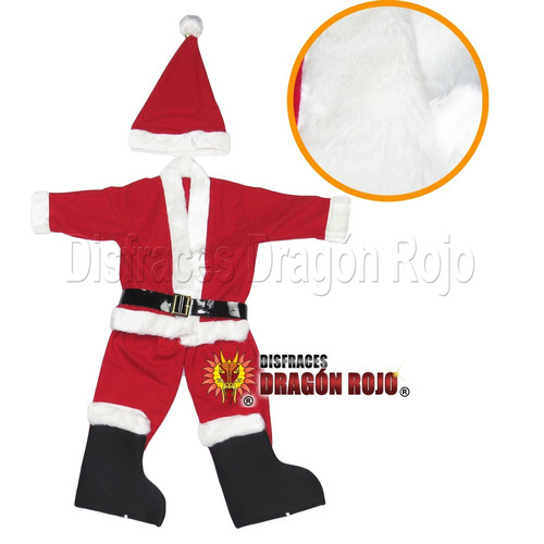 Disfraz De Navidad Santa Claus De Lujo Para Niño Talla 2-4