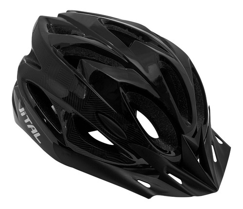 Casco Para Ciclismo Vital Phoenix Mtb Ruta Ciudad + Led 