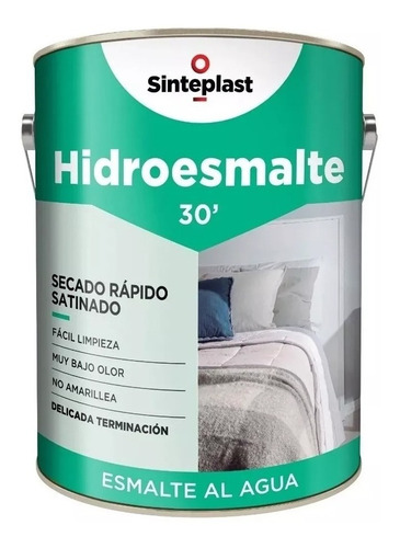 Hidroesmalte Esmalte Al Agua Sinteplast Satinado 4 Litros Bl