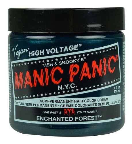 Tinte Para Cabello En Crema Semipermanente Manic Panic Color Enchanted Forest