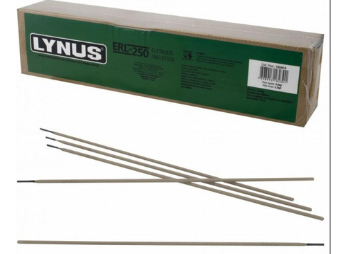 Eletrodo Lynus Erl250 Aws-e7018 Caixa C/5kg 350mm Diâm.2,5mm