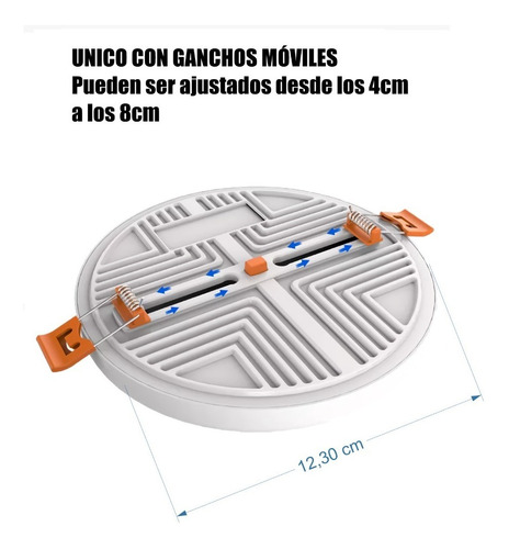Panel Led 18w Incrustar Redondo Luz Blanca Borde Infinito