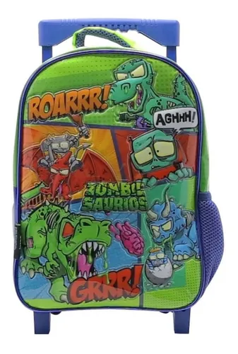 Mochila Carro Ultra Zombies Saurios 12 Pulgadas 30cm.om307 Color