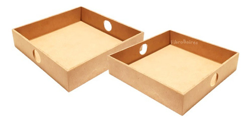 3 Bandejas Cajón 15 X 15 Cm - Desayunos