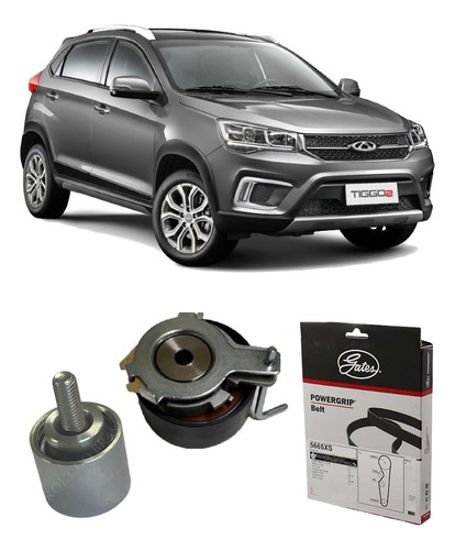 Kit Correia Dentada Tiggo 2 1.5 16v 2018 2019 2020 2021 2022