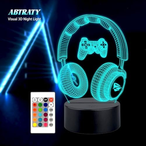 Lámpara De Juego Con Ilusión 3d Para Videojuegos, Luz Noctur