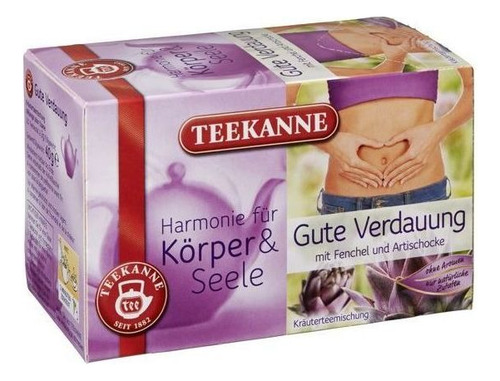Chá Digestivo Alcachofra Rosa Mosqueta Teekanne 20 Sachês