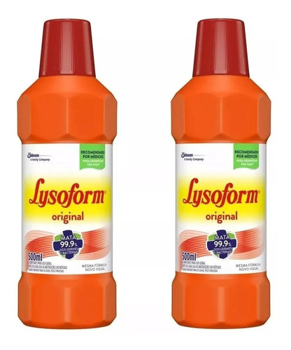 Imagem 1 de 4 de Desinfetante Lysoform Original 2 Litro Bactericida 99,9% 