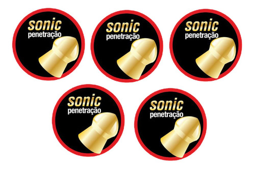 Imagem 1 de 3 de Kit 5 Chumbinho Sonic Gold 5.5mm 125 Unid - Technogun