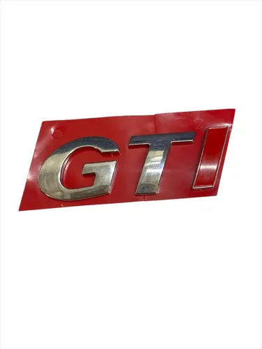 Emblema Cromado Sigla Gti Tapa Baúl Gol/ Golf/ Saveiro